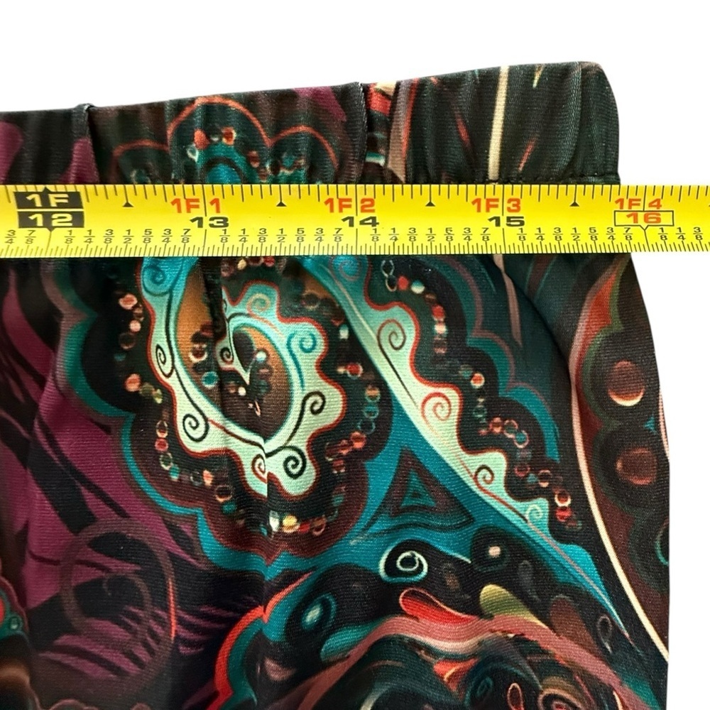 Lily by Firmiana Paisley Leggings 1X - Picture 3 of 6